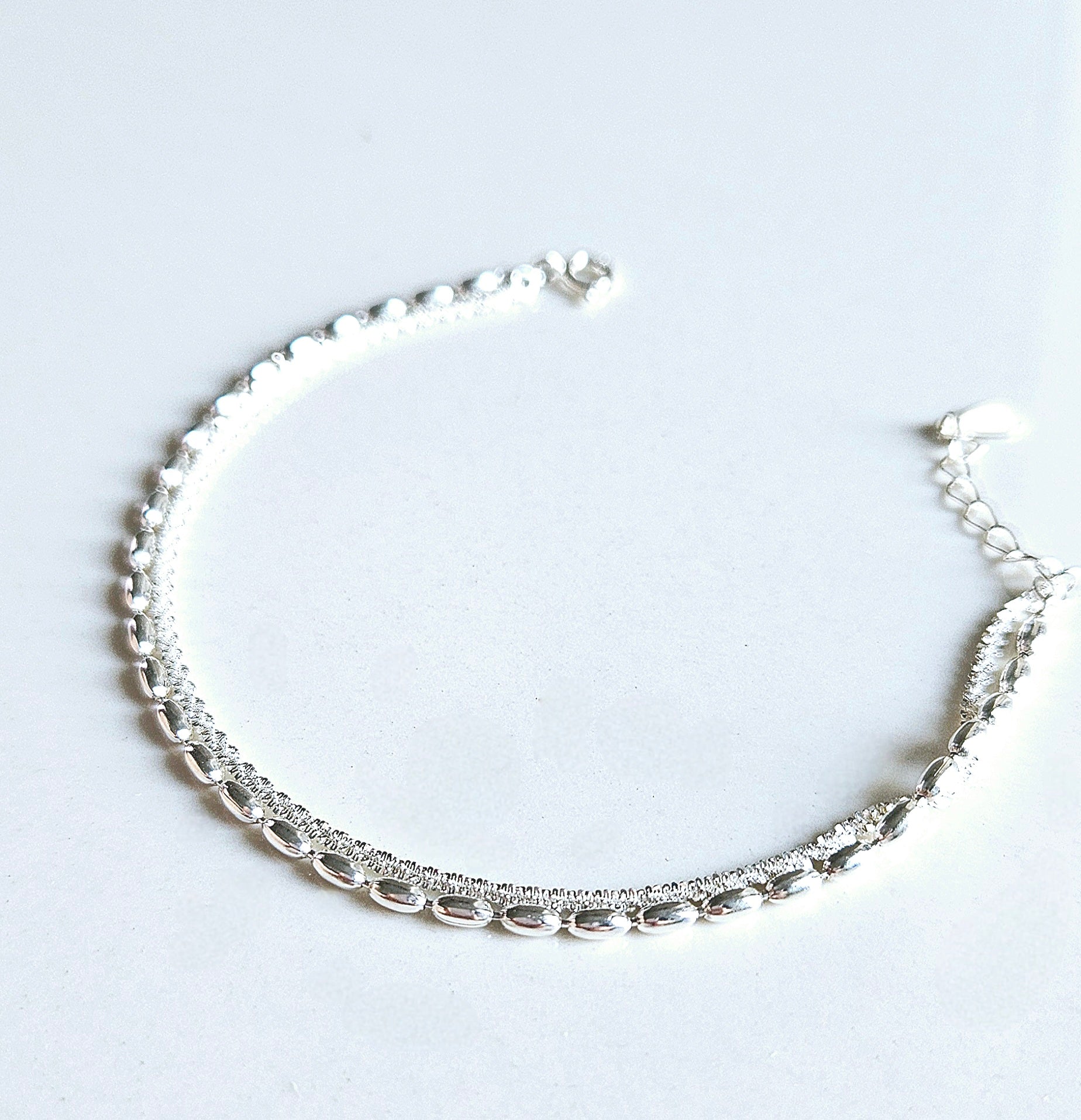 925 STERLING SILVER 2-LAYERED MINIMALIST BRACELET