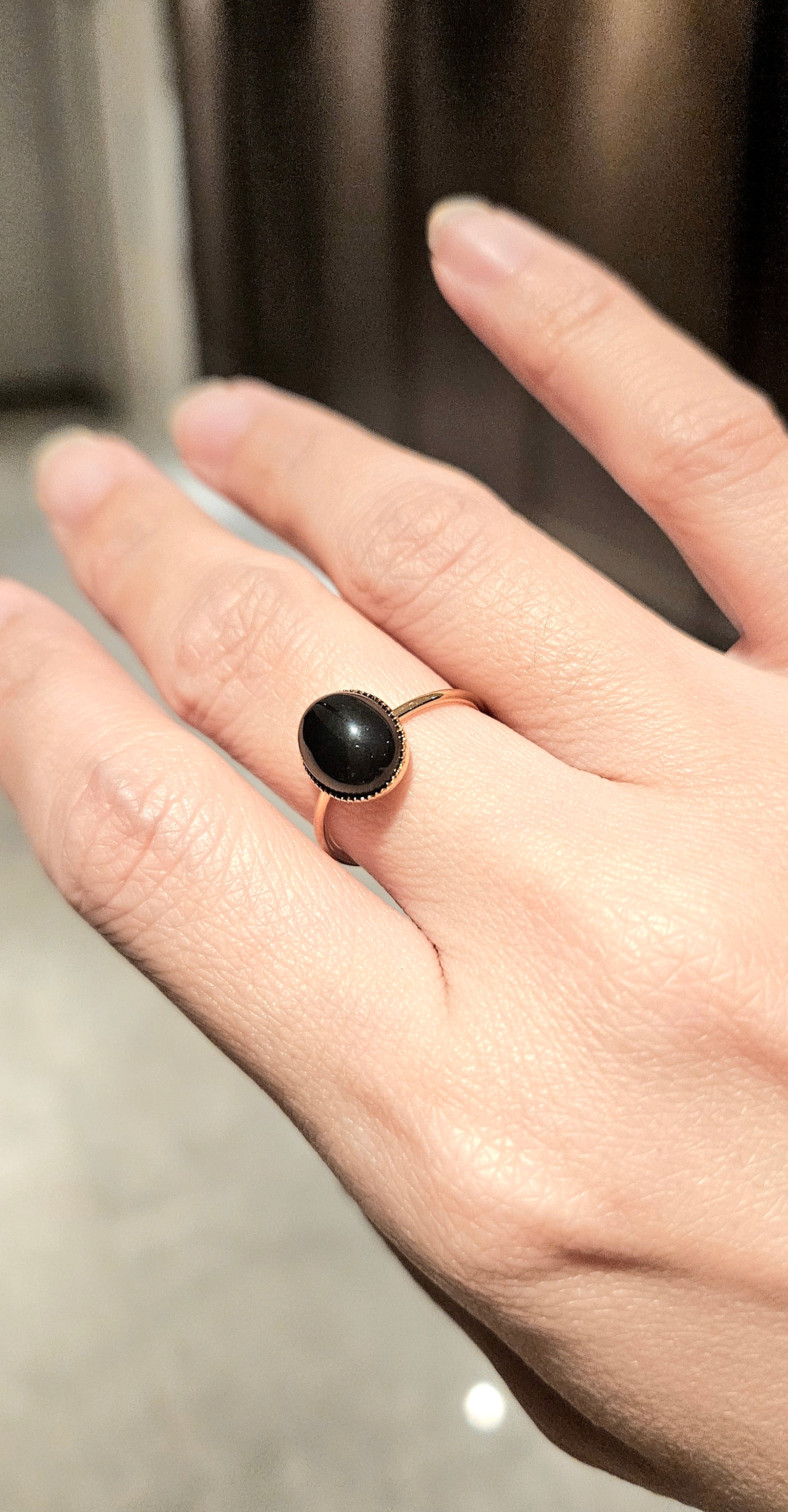 TITANIUM STEEL BRACELET & STAINLESS STEEL BAROQUE STYLE RING SET