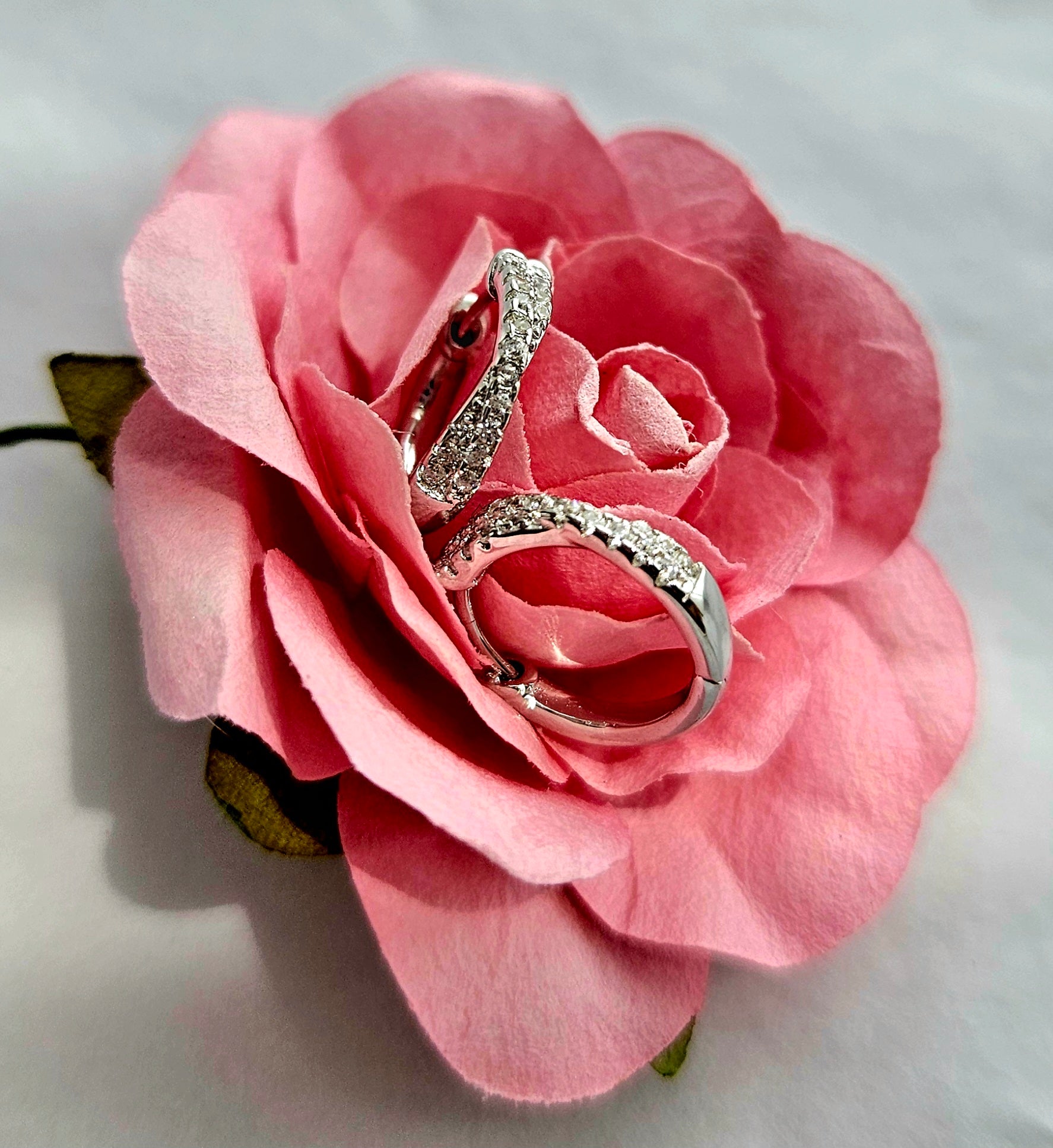 925 STERLING SILVER HOOP EARRINGS (SILVER/ 18K GOLD-PLATED)