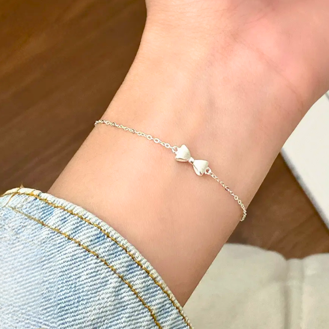 925 STERLING SILVER BRACELET WITH A BOW