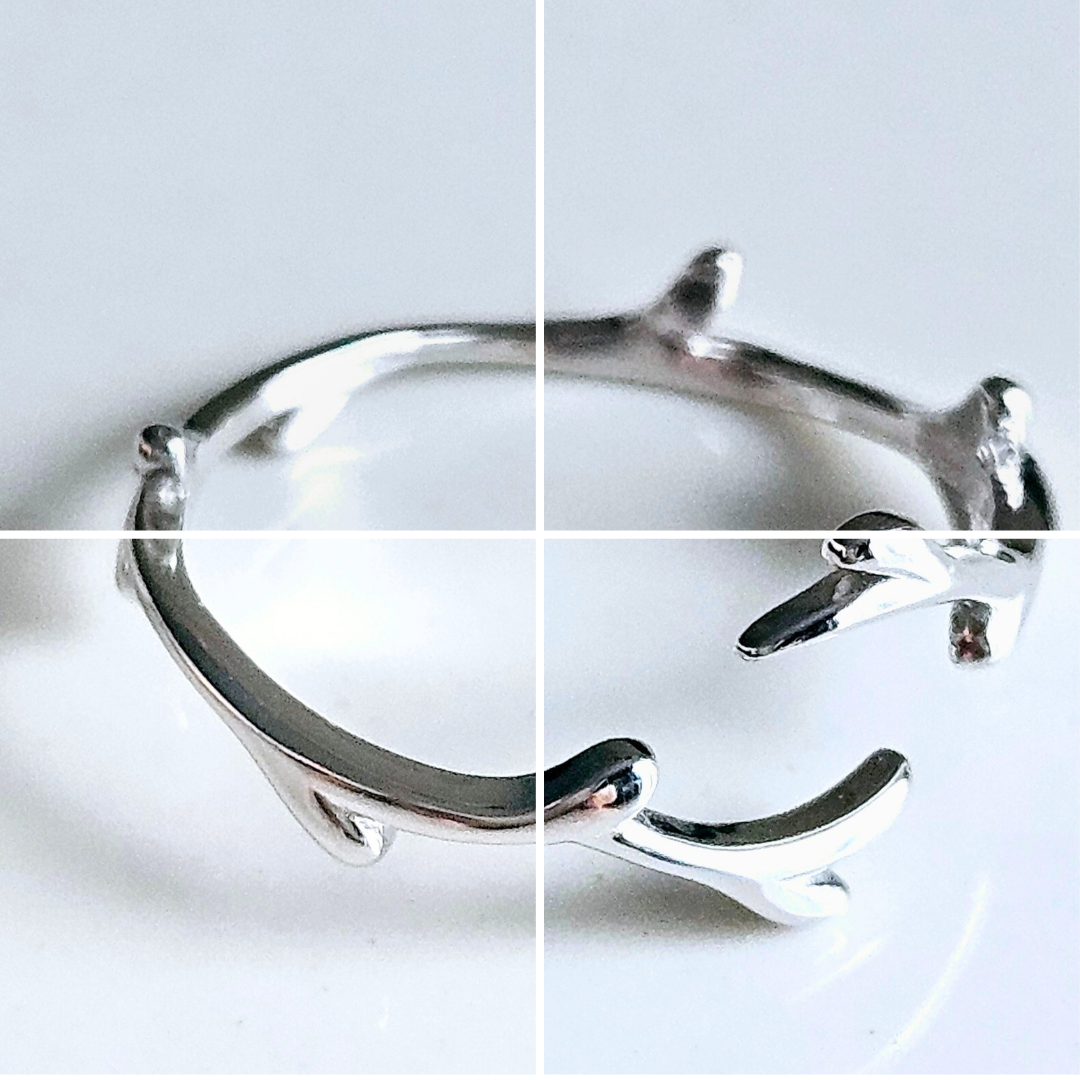 925 STERLING SILVER CROWN OF THORNS RING