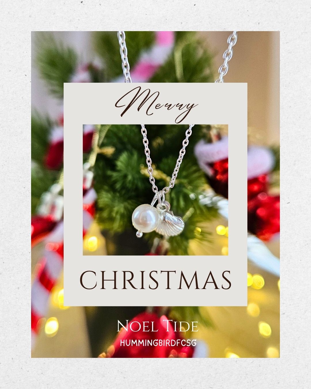 STAINLESS STEEL SILVER NECKLACE WITH FAUX PEARL AND SHELL PENDANT