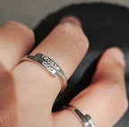 STAINLESS STEEL 2-LAYERED TRUST RING