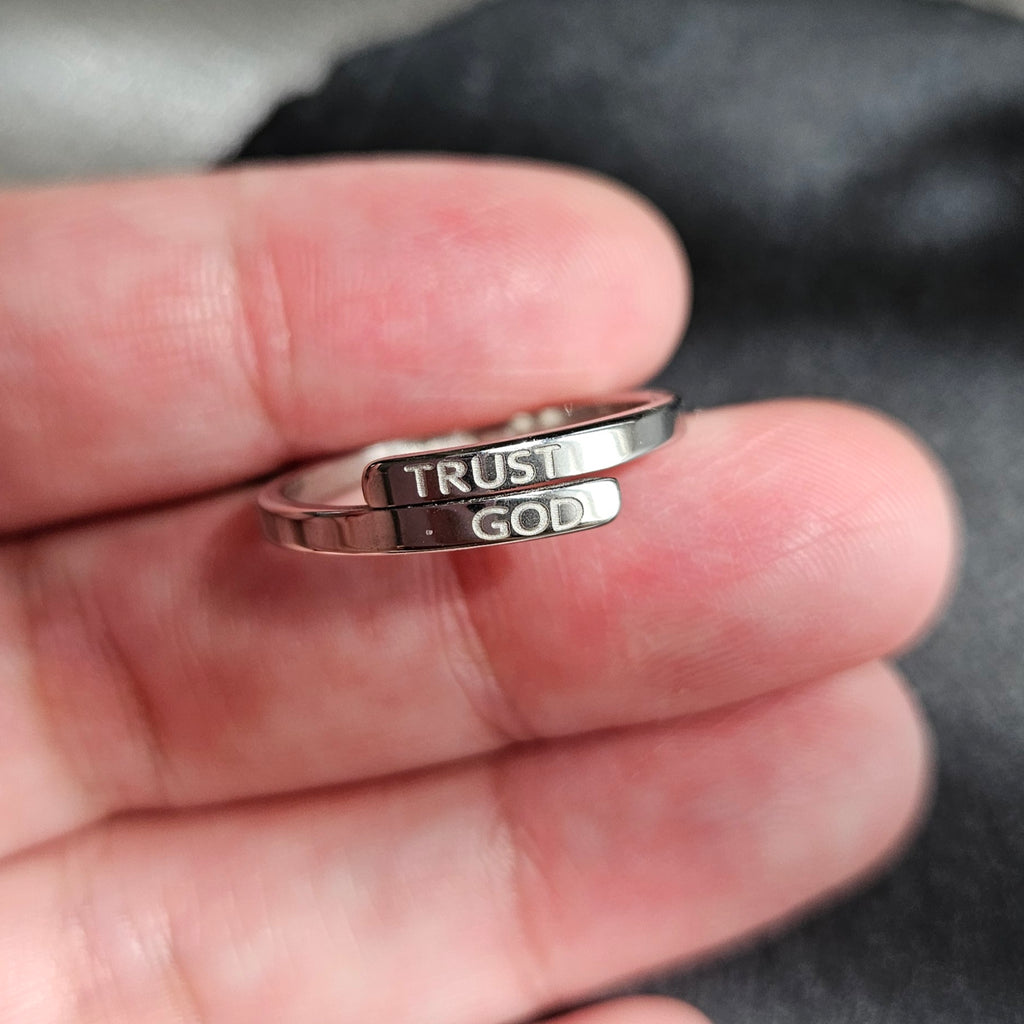 STAINLESS STEEL 2-LAYERED TRUST RING