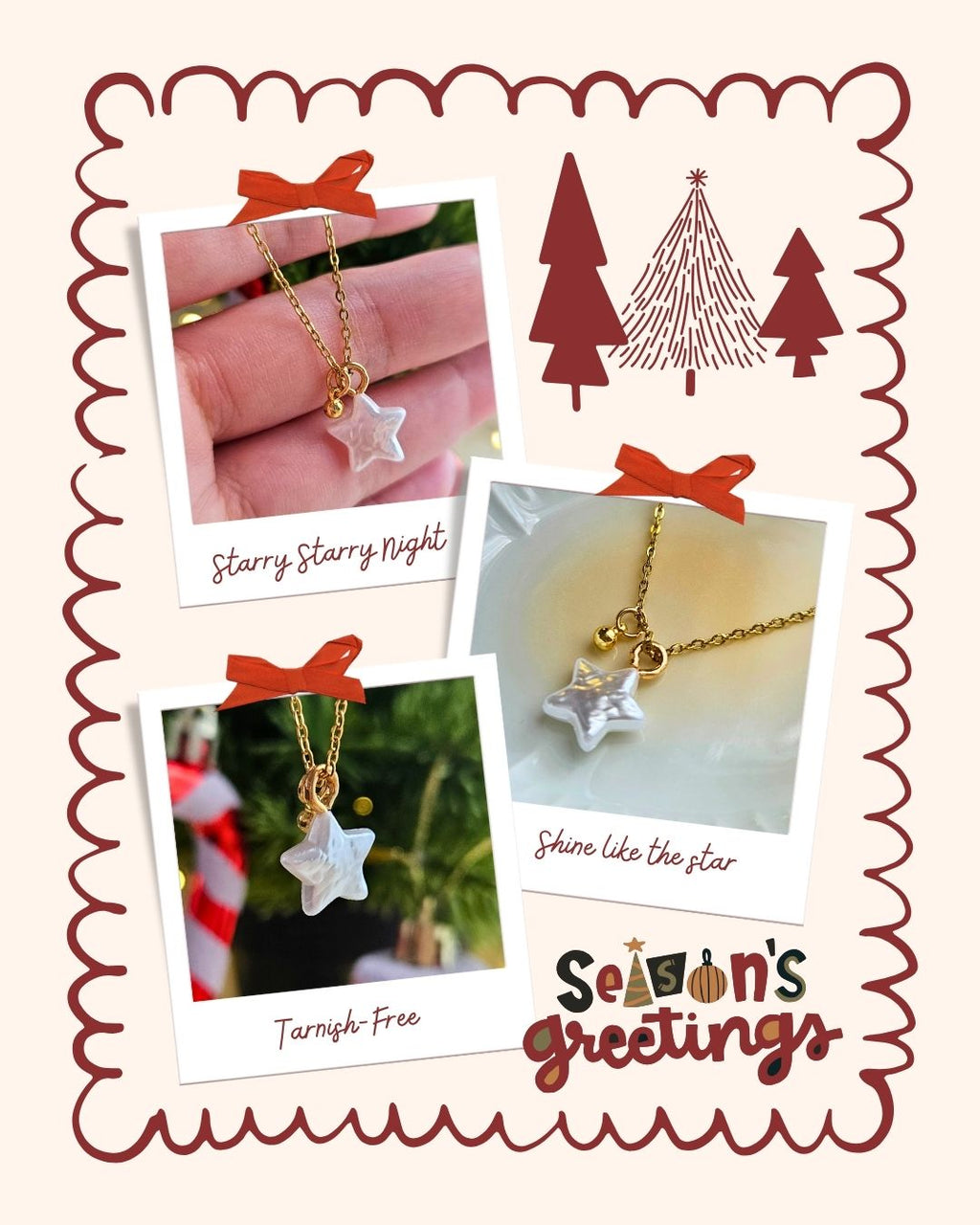 STAINLESS STEEL GOLD NECKLACE WITH A STAR PENDANT